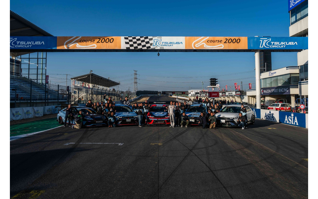 ヒョンデ『アイオニック5 N TA Spec』が筑波サーキットでEVの最速ラップタイムを記録