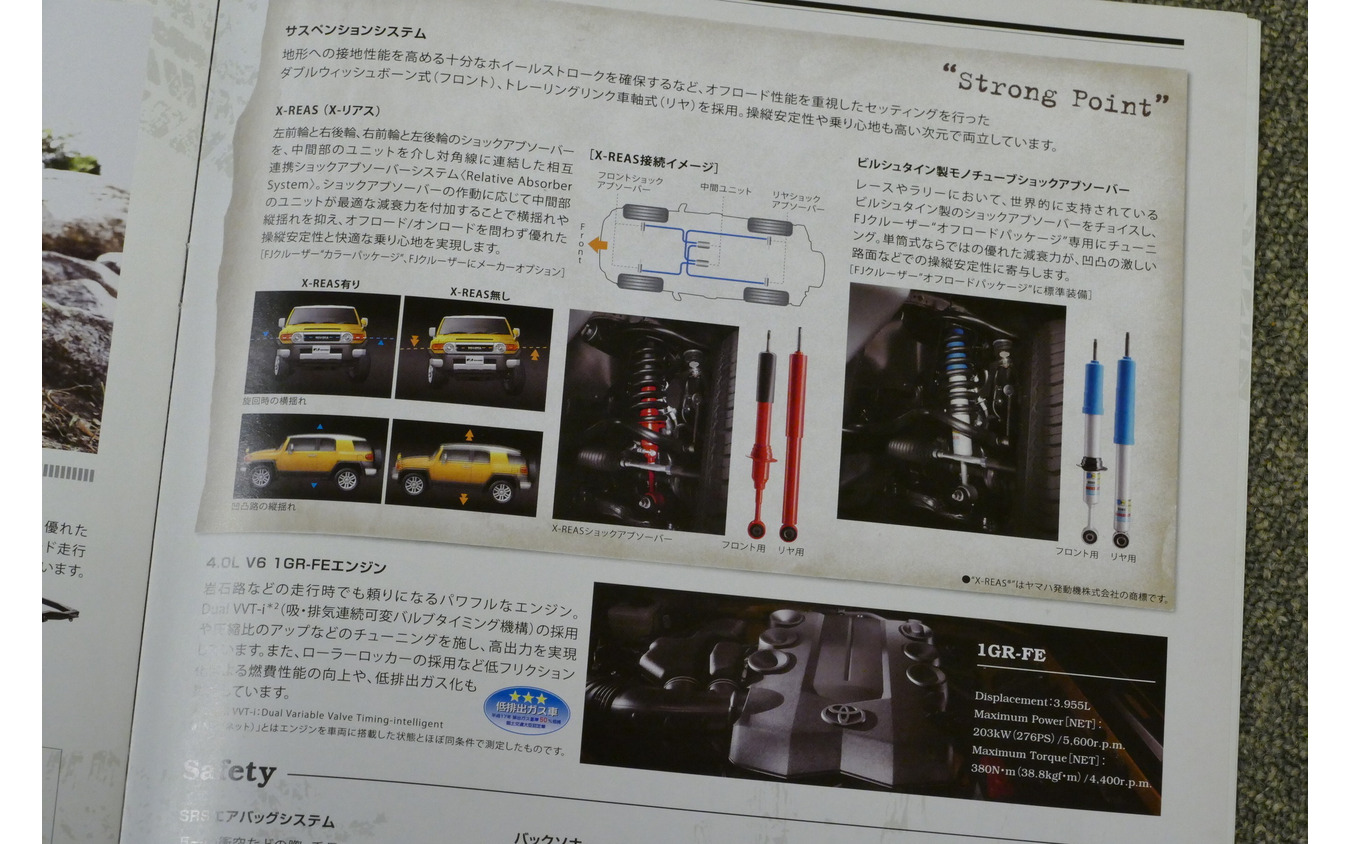 トヨタ FJクルーザー 当時のカタログ