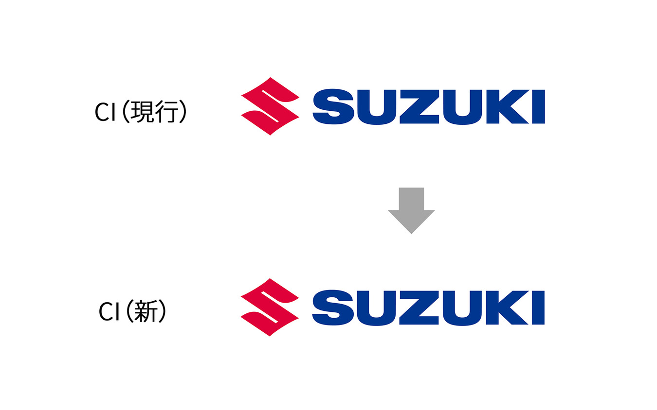 スズキの従来のCIと新CI