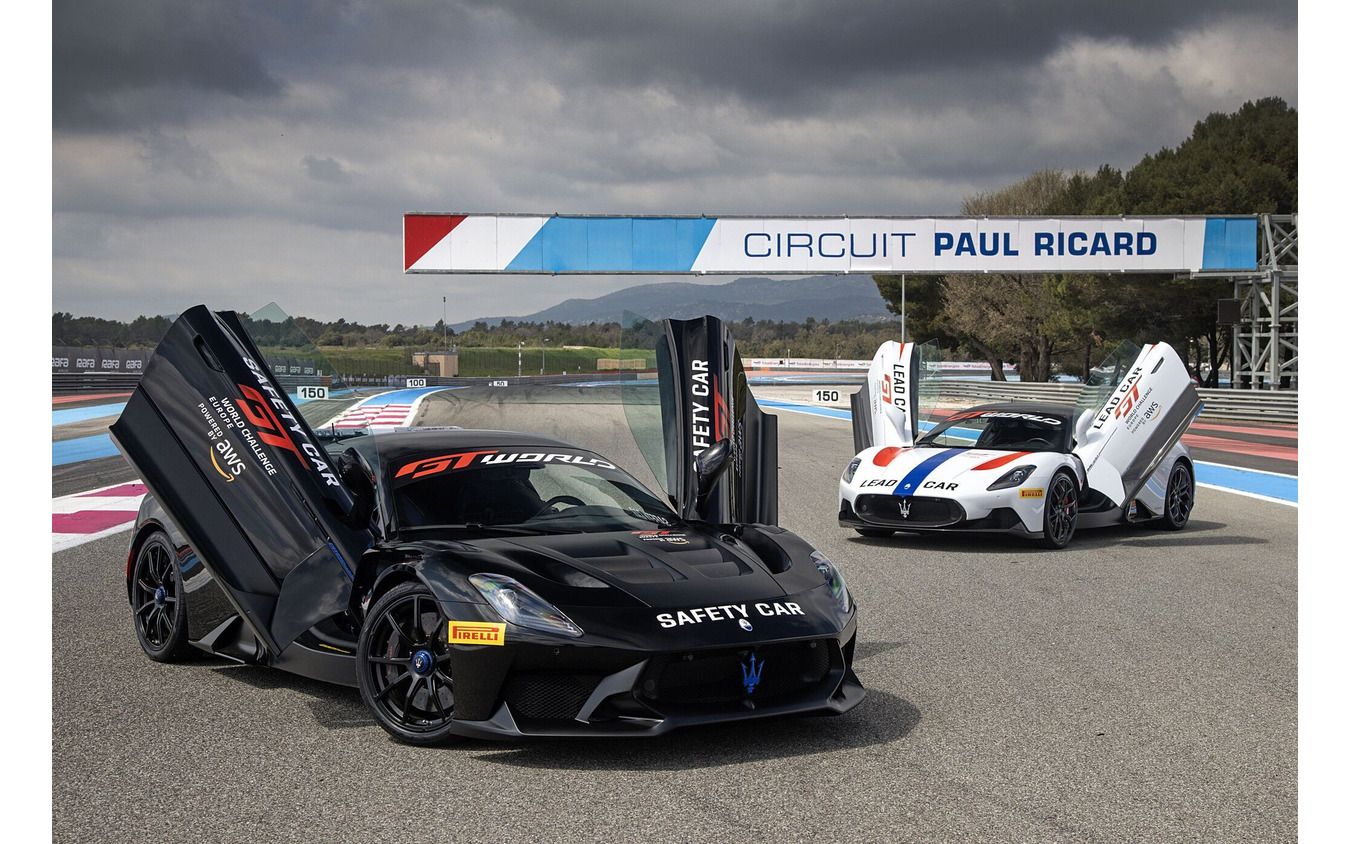 マセラティ『GT2ストラダーレ』と『MC20』がGT世界選手権ヨーロッパのセーフティカとリーディングカーに