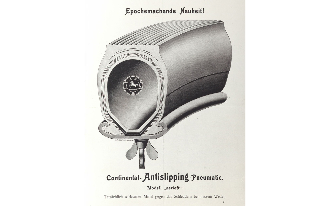 1904年、コンチネンタルは「溝付き」モデルを市場に投入