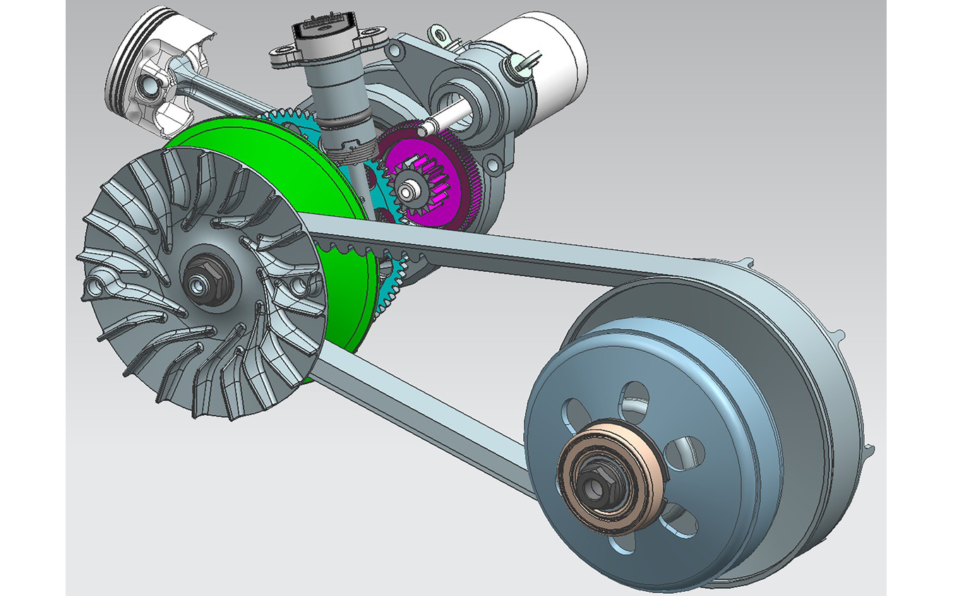 ヤマハ発動機の電子制御CVT「YECVT」