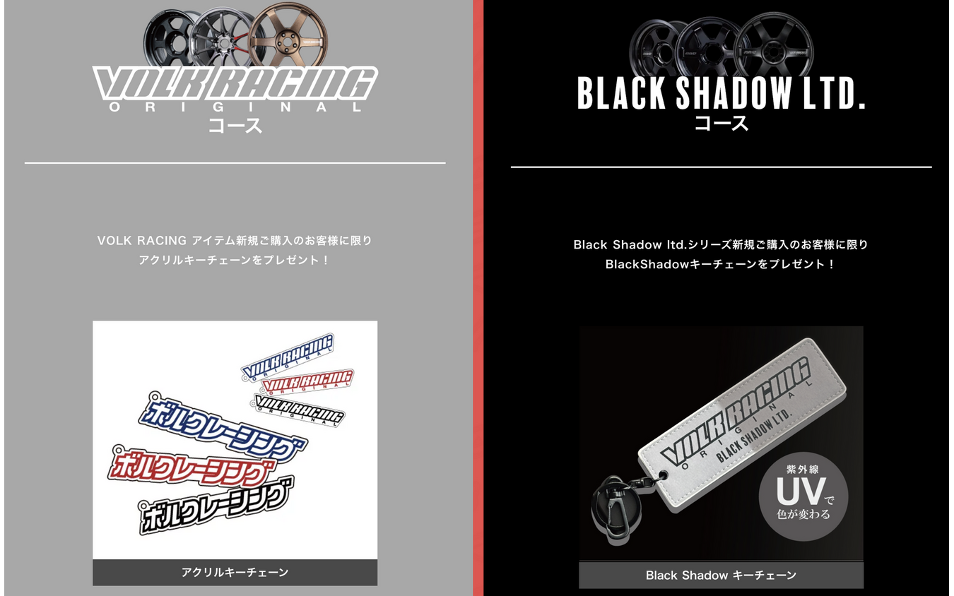 ボルクレーシングキャンペーン