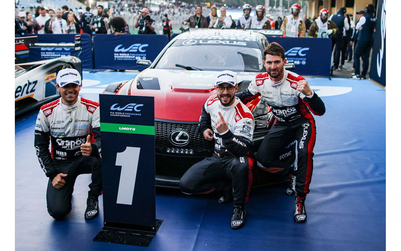 レクサス『RC F LMGT3』が、ブラジル・サンパウロで開催されたFIA世界耐久選手権(WEC)第6戦「サンパウロ6時間」で初勝利