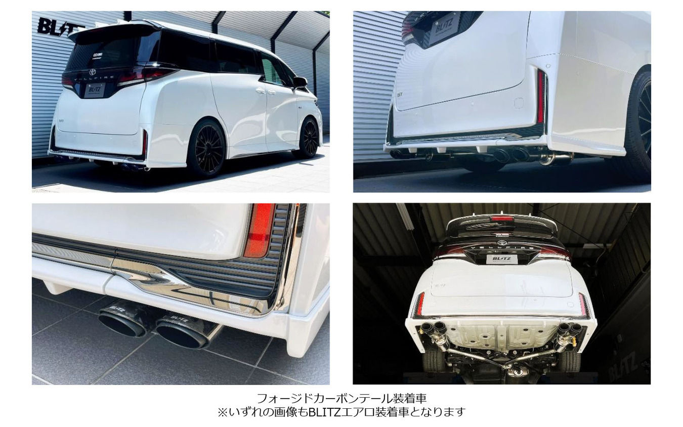 ブリッツ ニュルスペック・カスタムエディション フォージドカーボンテールセット(FC) トヨタ・ヴェルファイア装着例