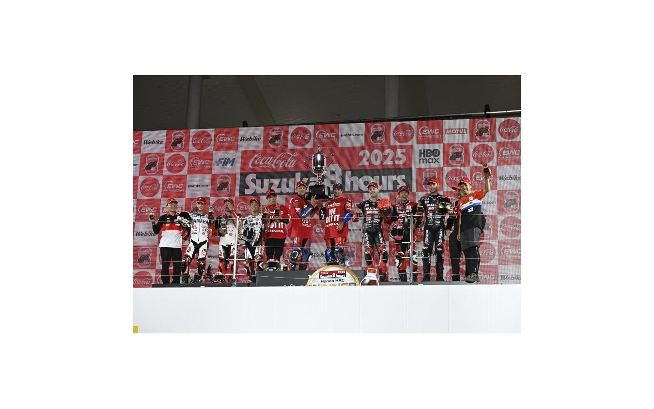 優勝:Honda HRC 、2位:YAMAHA RACING TEAM、3位:YOSHIMURA SERT MOTUL(SUZUKI)