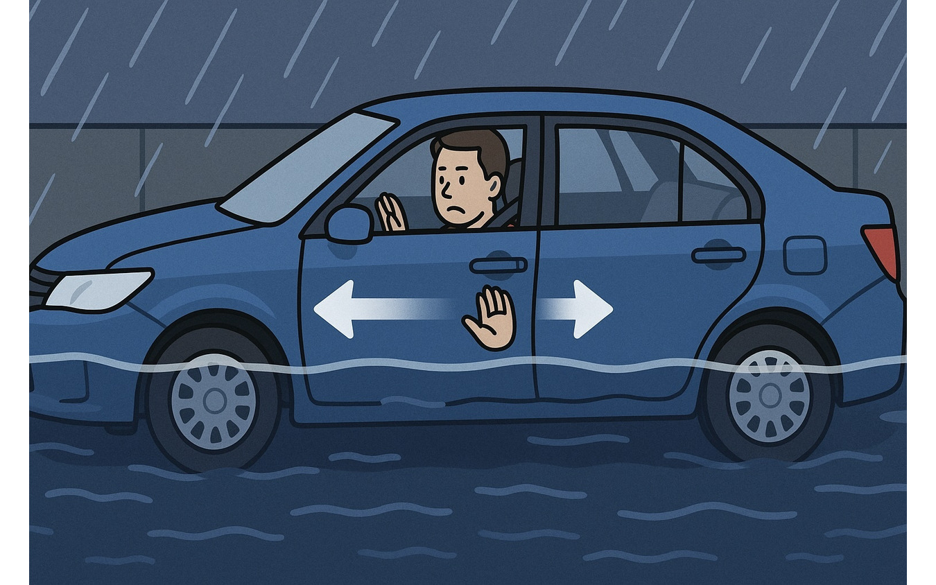 水圧でドアが開かない