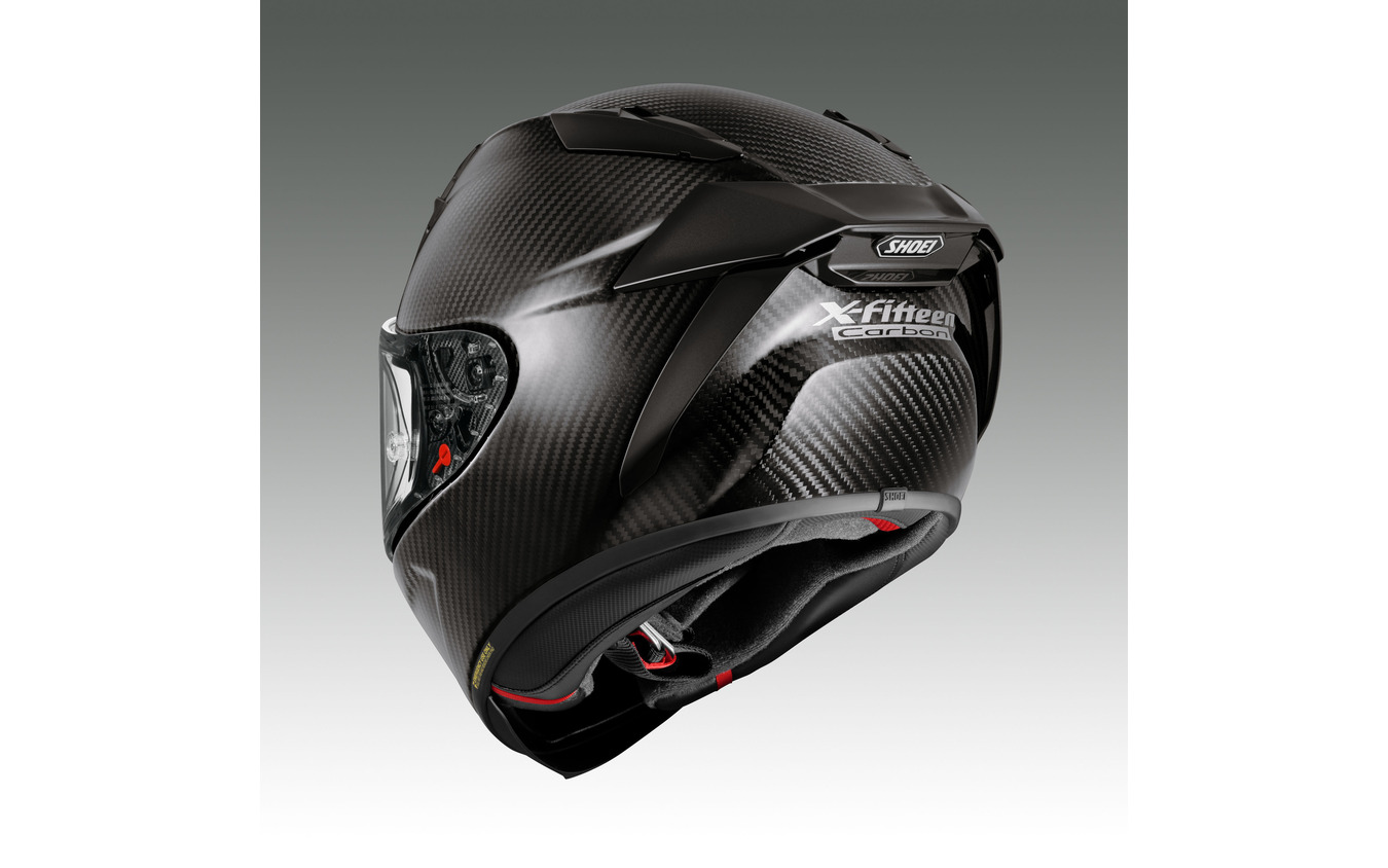 際立つカーボンシェル! SHOEIがフラッグシップのフルフェイスモデル・X-Fifteenに『Carbon』モデルを追加