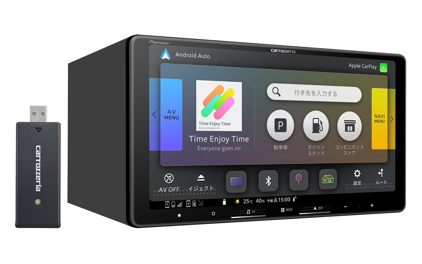 ある程度高性能な「DSP」が搭載された市販メインユニットの一例(カロッツェリア・AVIC-RQ722-DC)。