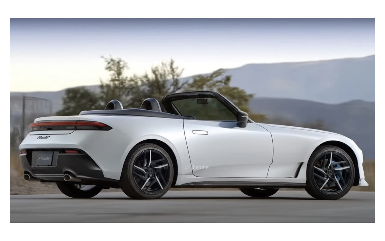 ホンダ プレリュード 新型ベースのロードスター、予想CG