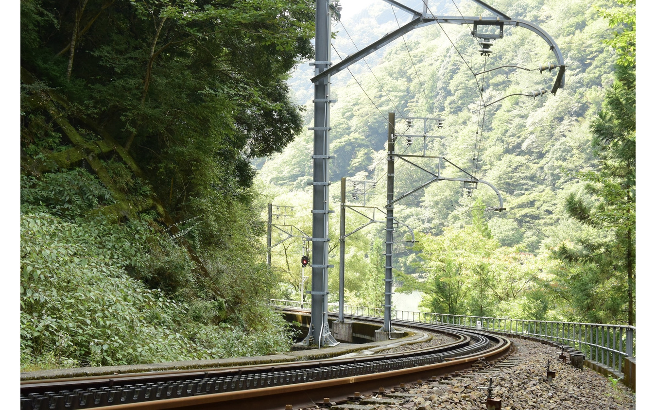アプト式区間の線路