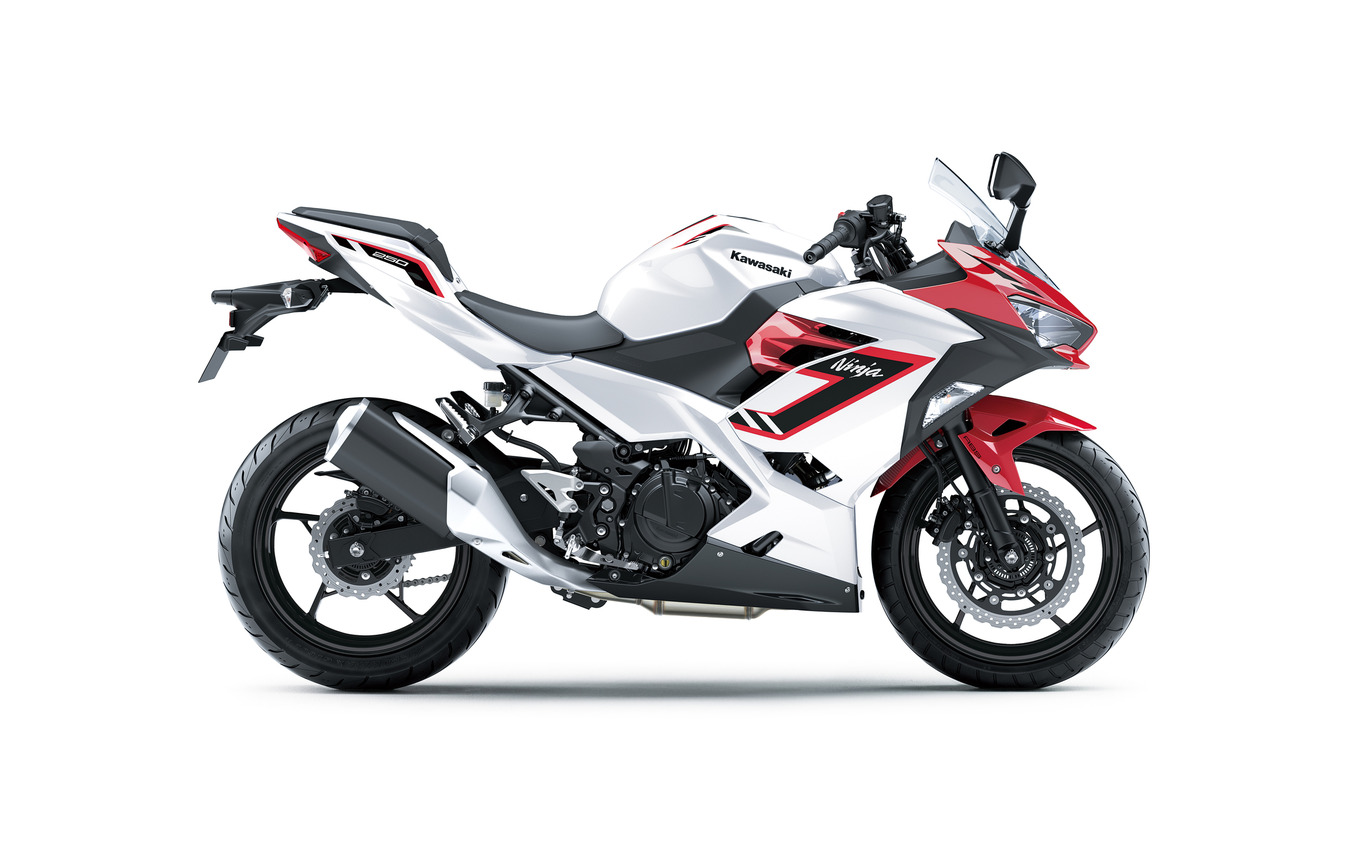 カワサキ Ninja 250(ギャラクシーシルバー×キャンディパーシモンレッド)