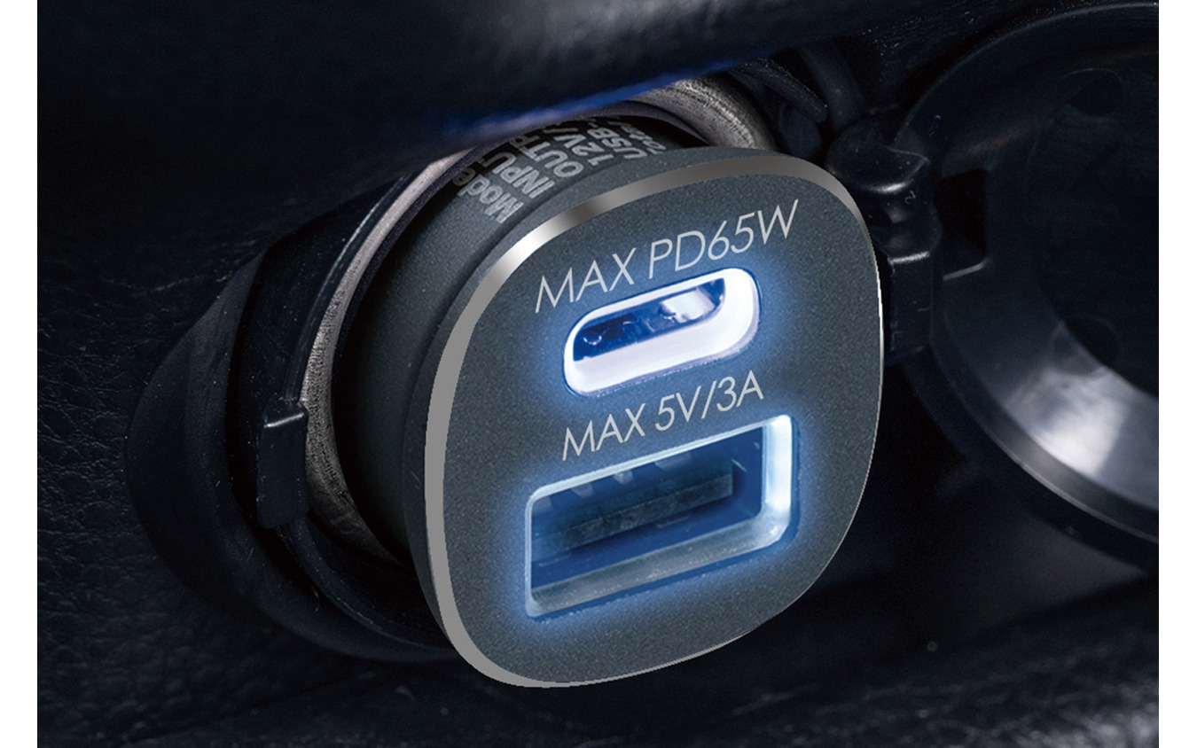 SEIWA・DC/USBパワープラグC+A/PD65W(F360)