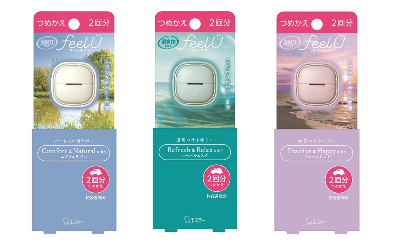 カーフレグランス「消臭力 クルマ用 feelU(フィールユー)用つめかえ