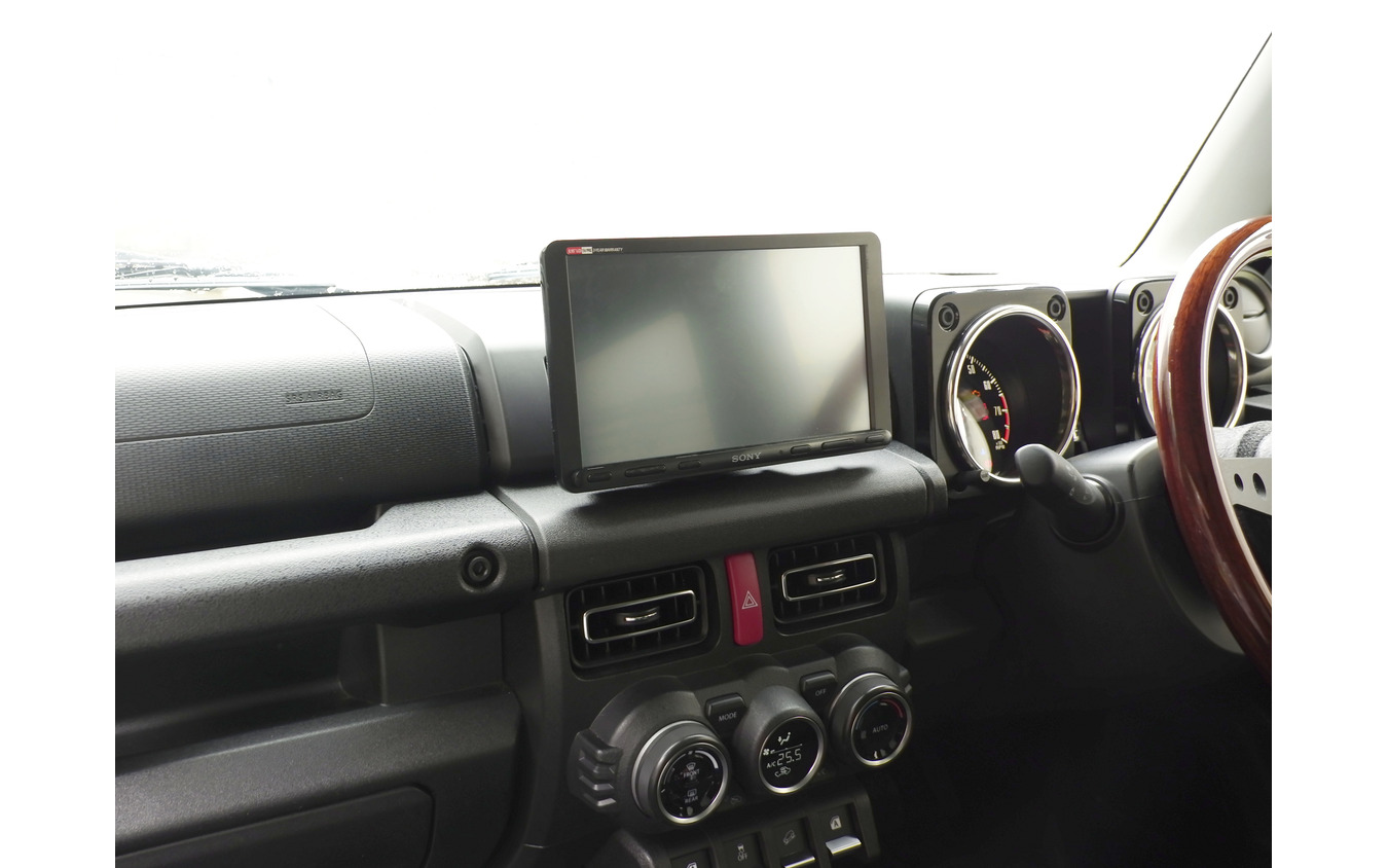 「1DIN オーディオパネルキット」+オーディオ機器装着例