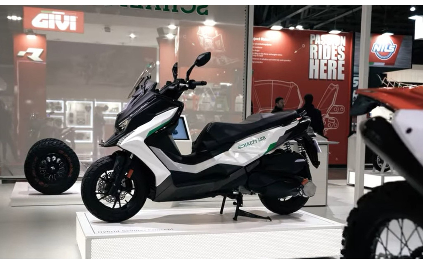 シェフラーとKymcoが共同開発した新型ハイブリッドスクーターコンセプト(EICMA2024)