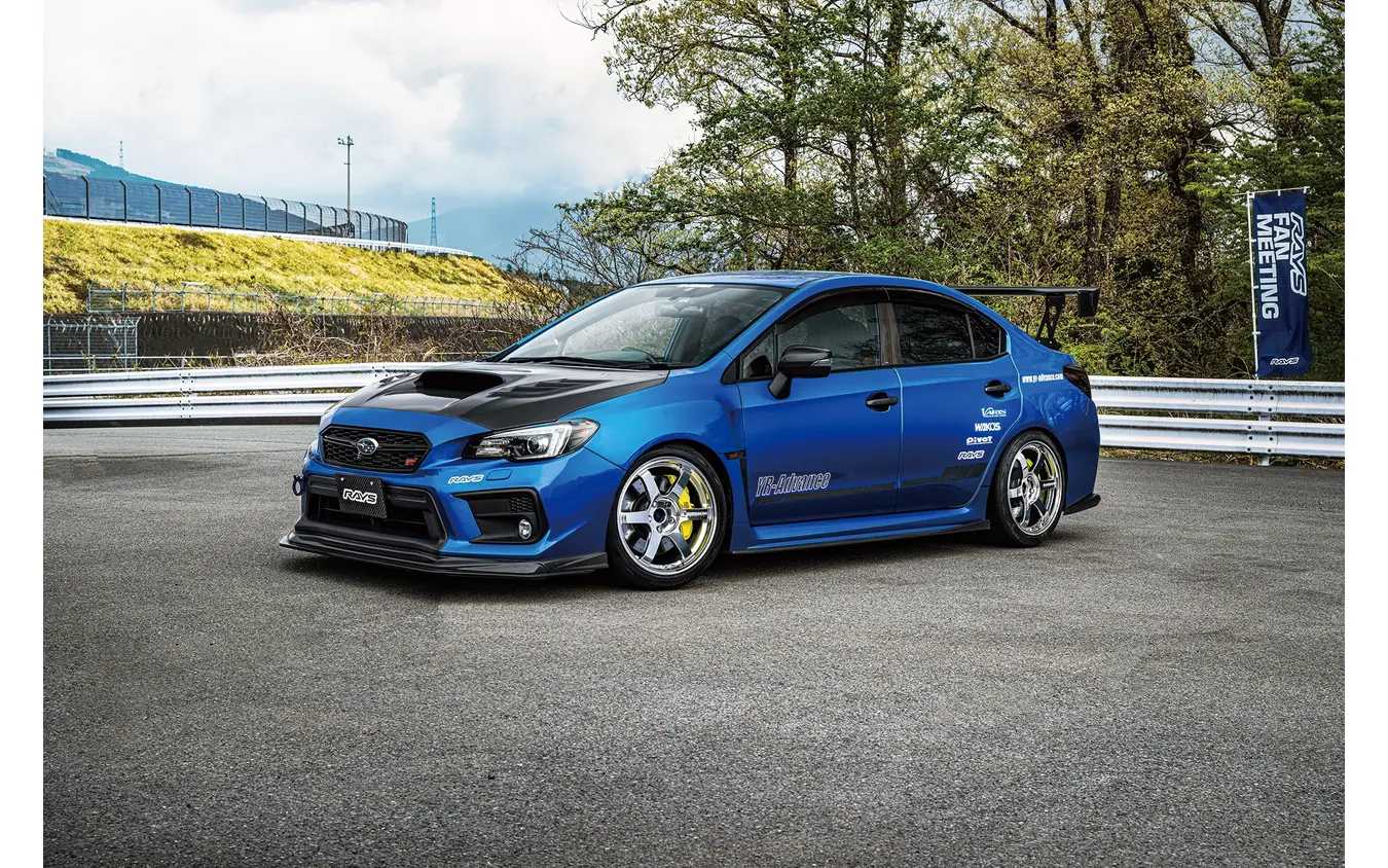 TE37 SAGA S-plus A.S.T. クリスタルバフ × SUBARU WRX