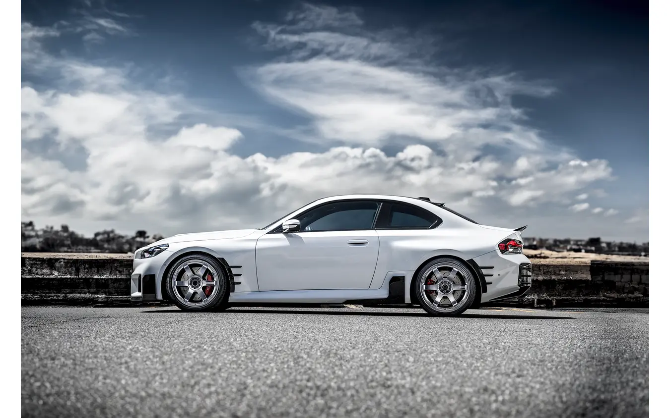 TE37 SAGA S-plus A.S.T.クリスタルバフ × BMW M2