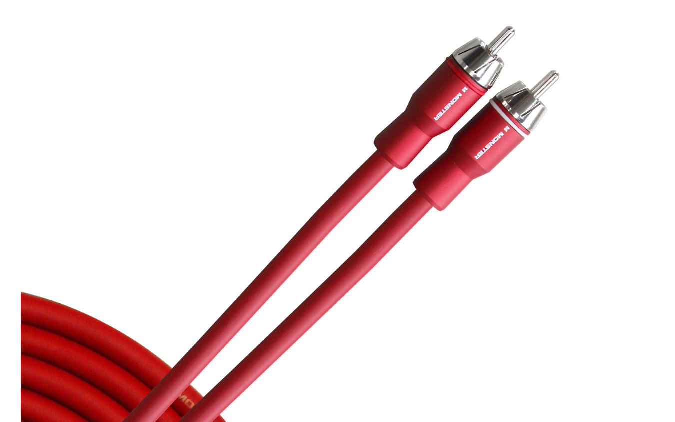 カー用の「ラインケーブル」の一例（モンスターカーオーディオ）。