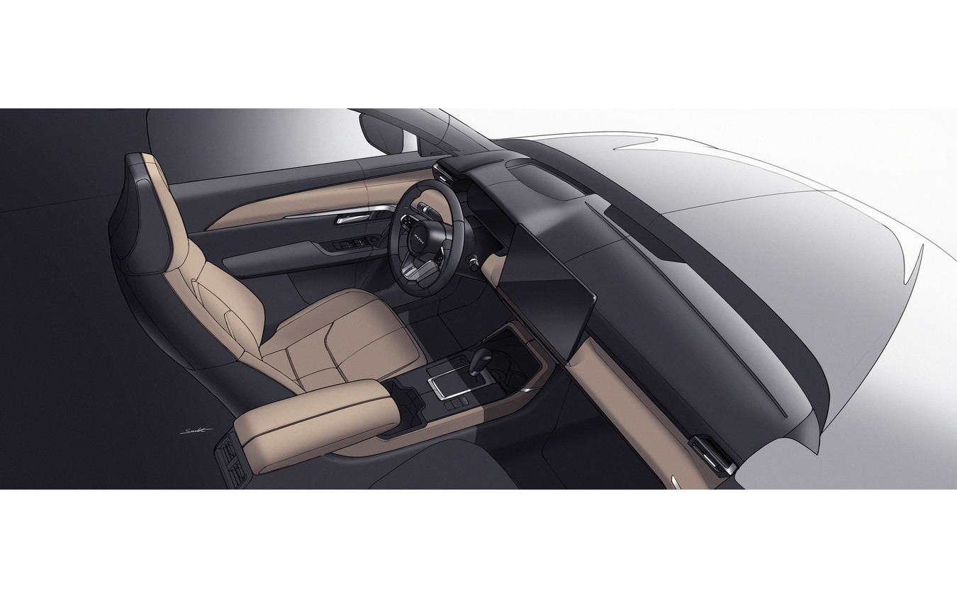 マツダ CX-5 新型のデザインスケッチ