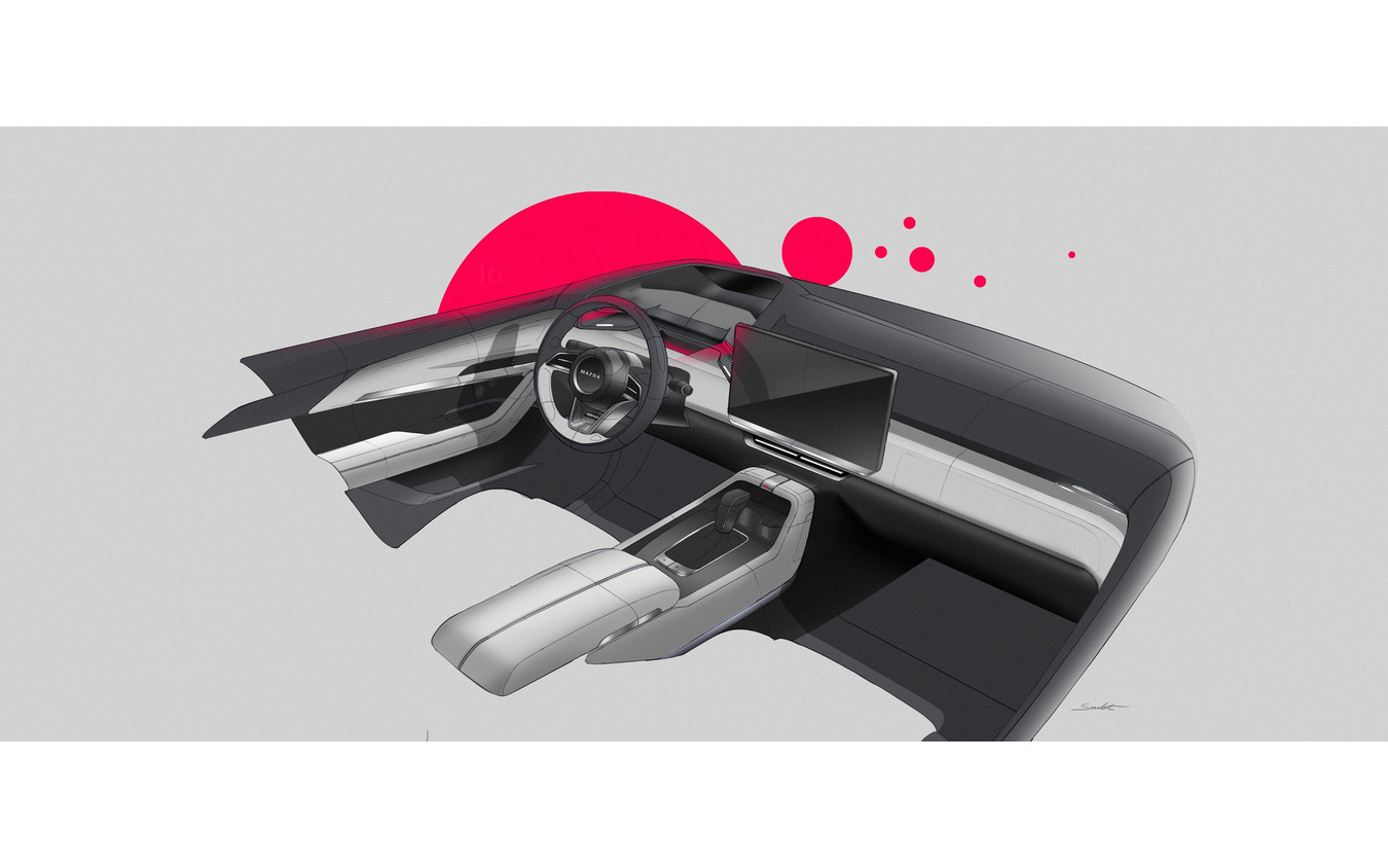 マツダ CX-5 新型のデザインスケッチ