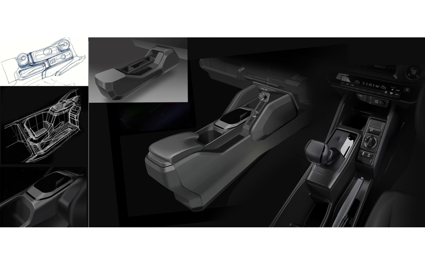 トヨタ ランドクルーザーFJのインテリアデザインスケッチ