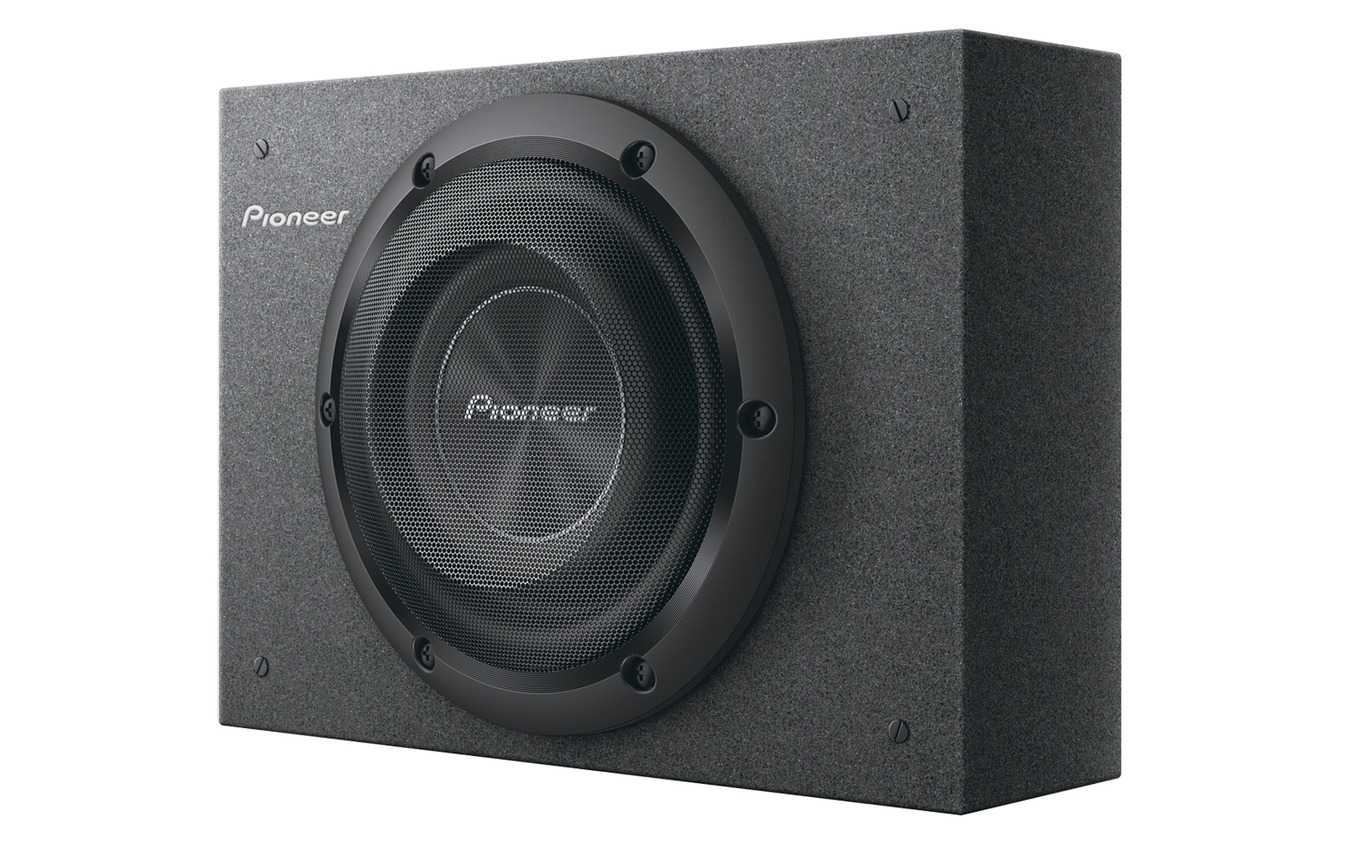 「ボックスサブウーファー（非パワードタイプ）」の一例（カロッツェリア・TS-WX2030）。