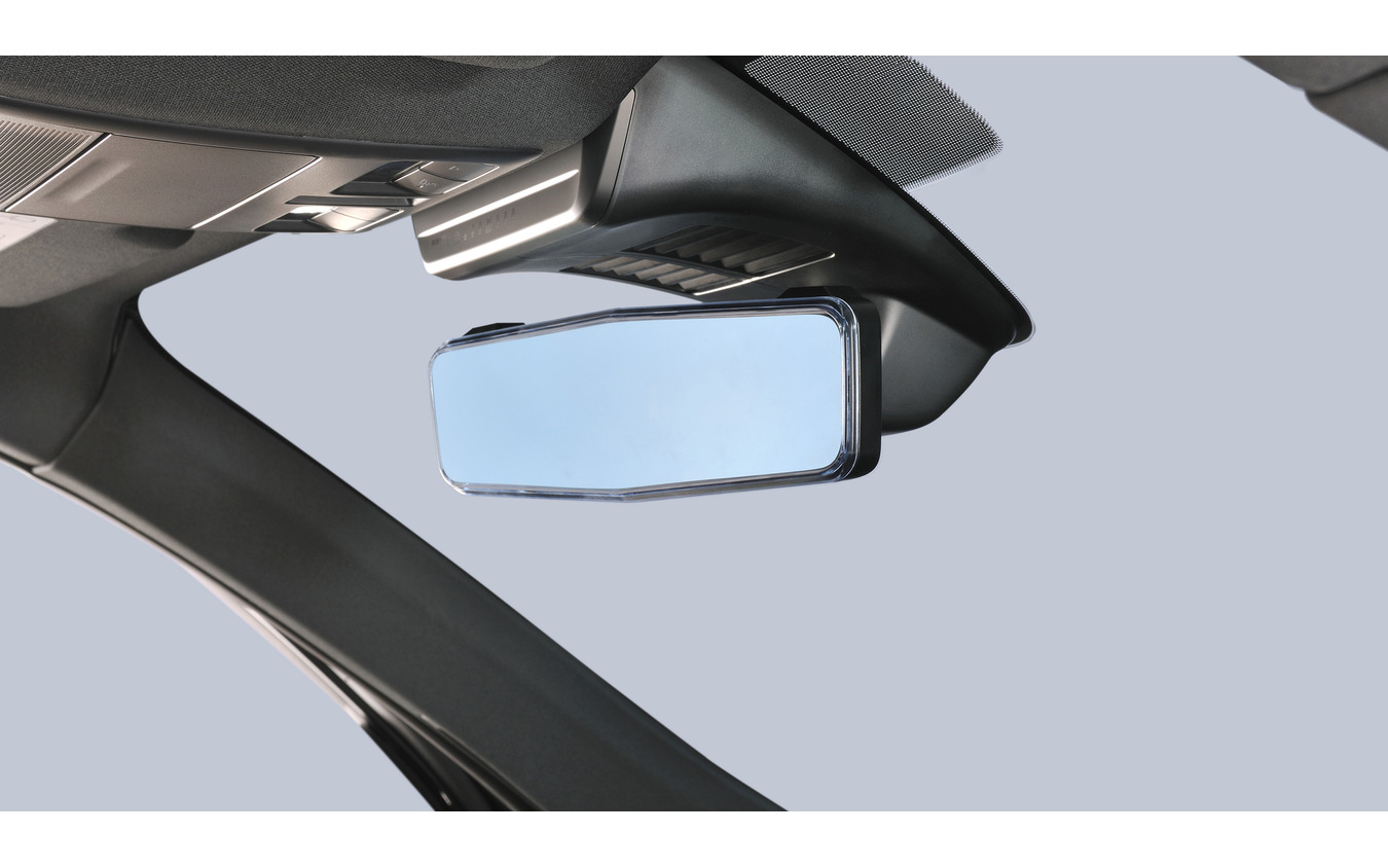 Carmate・リアビューミラーEDGE SLEEK 3000SR ブルー鏡（DZ611）