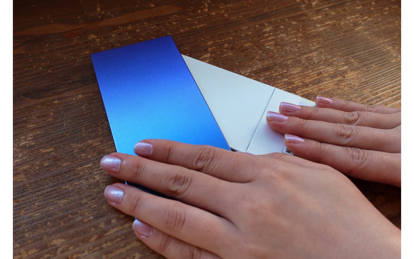 「一目で視線を奪うインパクト」を目指し、カラーサンプルを手に組み合わせを追求