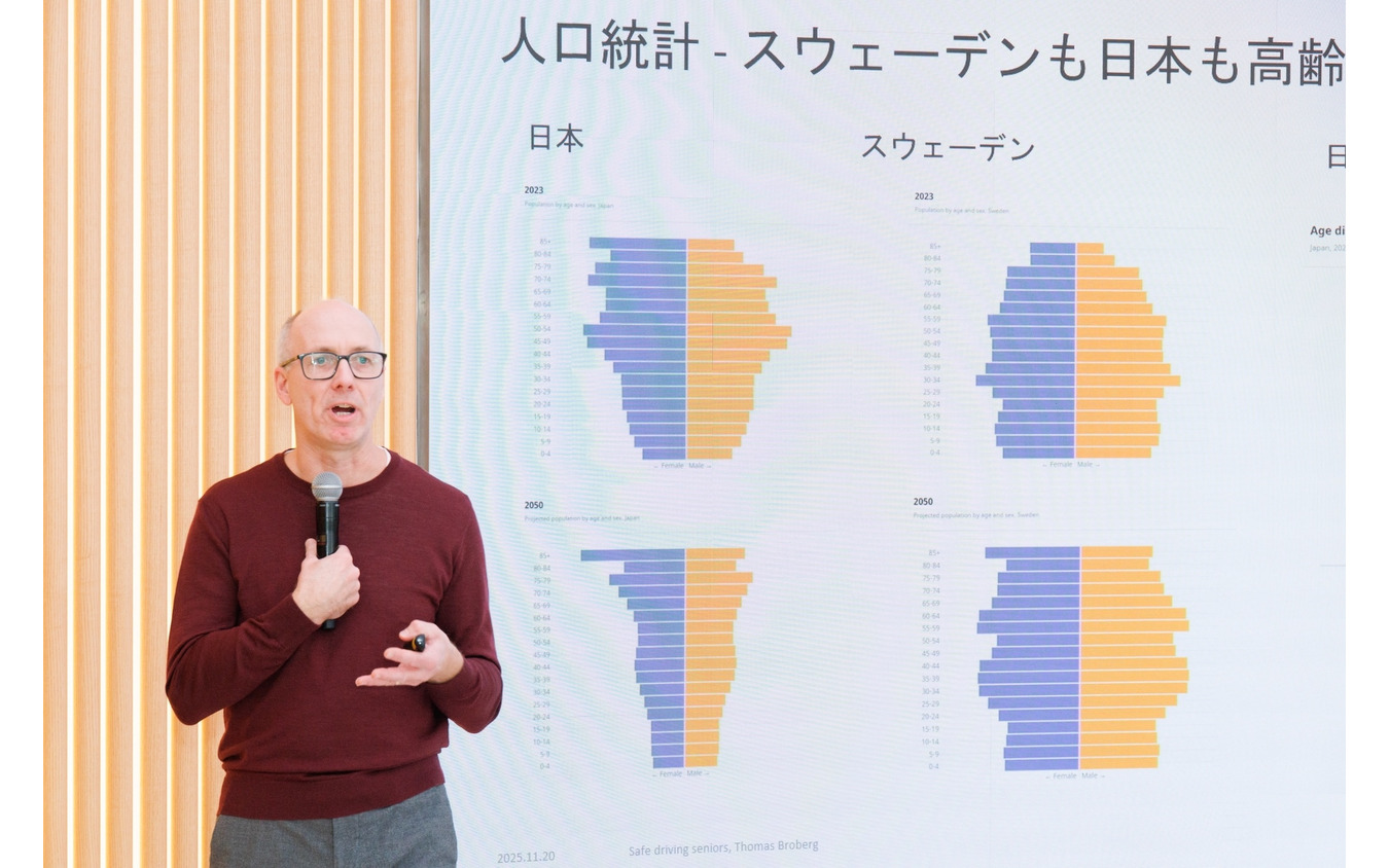 「スウェーデンも日本も高齢化が進んでいます」とブロバーグ氏
