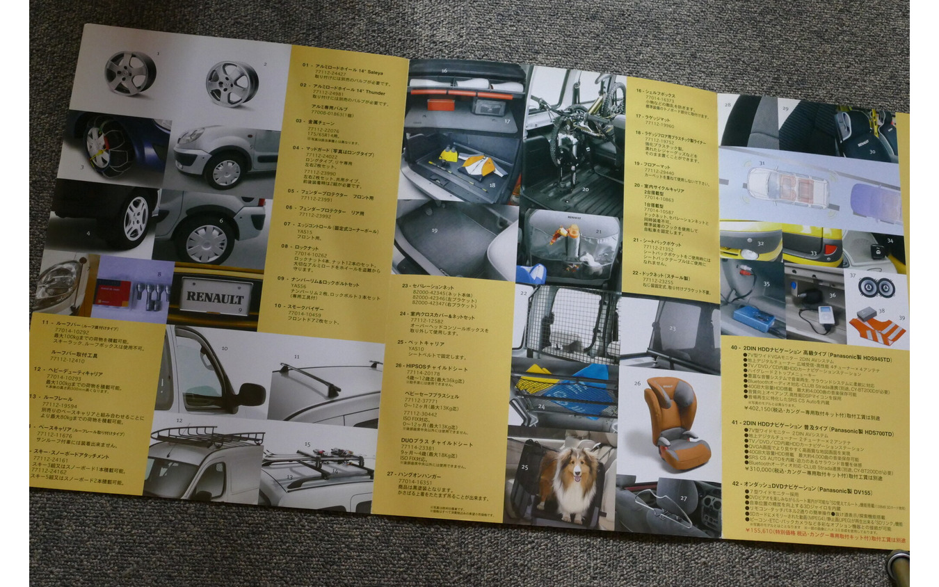 ルノー・カングー（初代）当時のカタログ画像