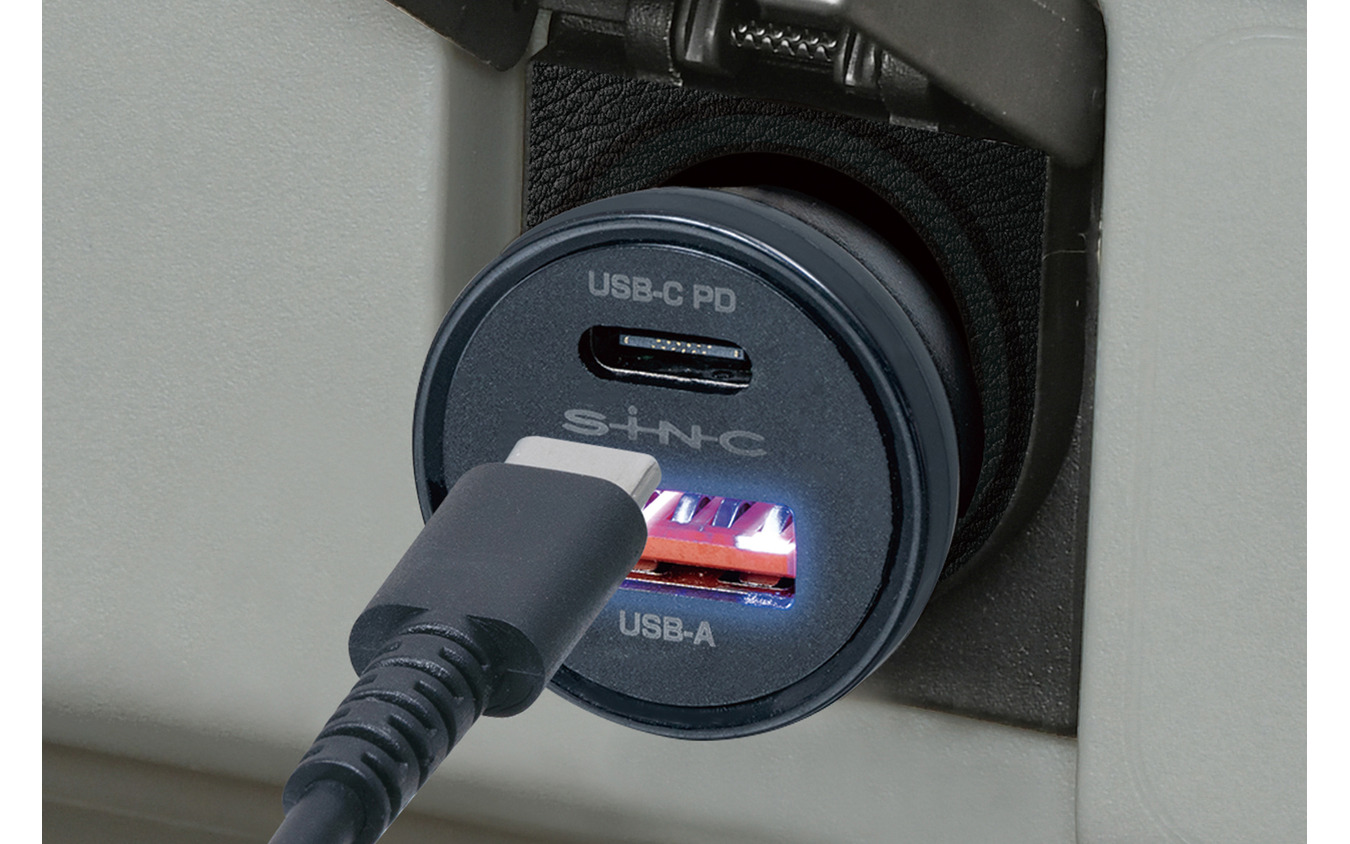 SEIWA・DC/USBパワープラグ+USBケーブル（D647）