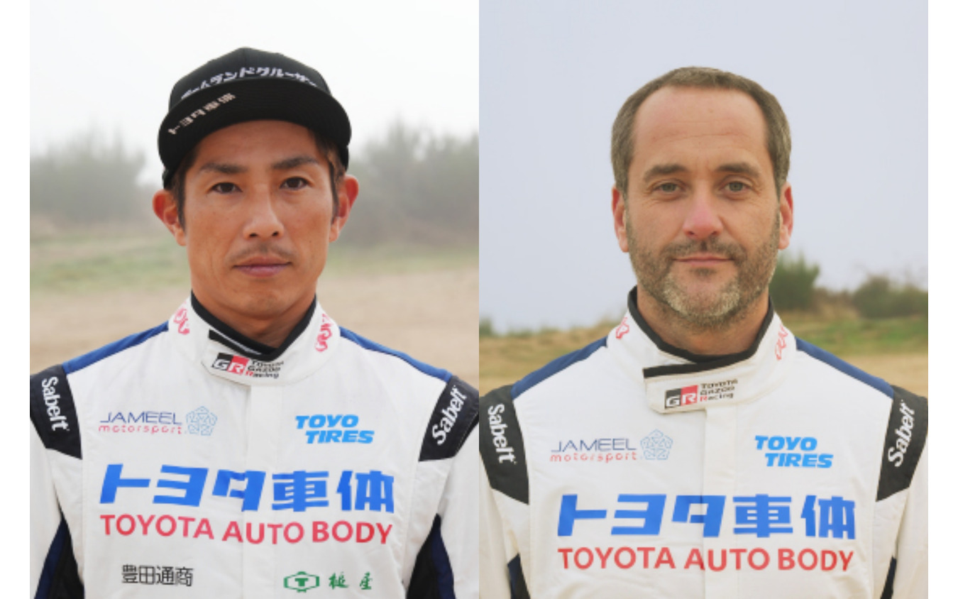 ドライバー 三浦昂氏（左）ロナルド・バソ氏（みぎ）