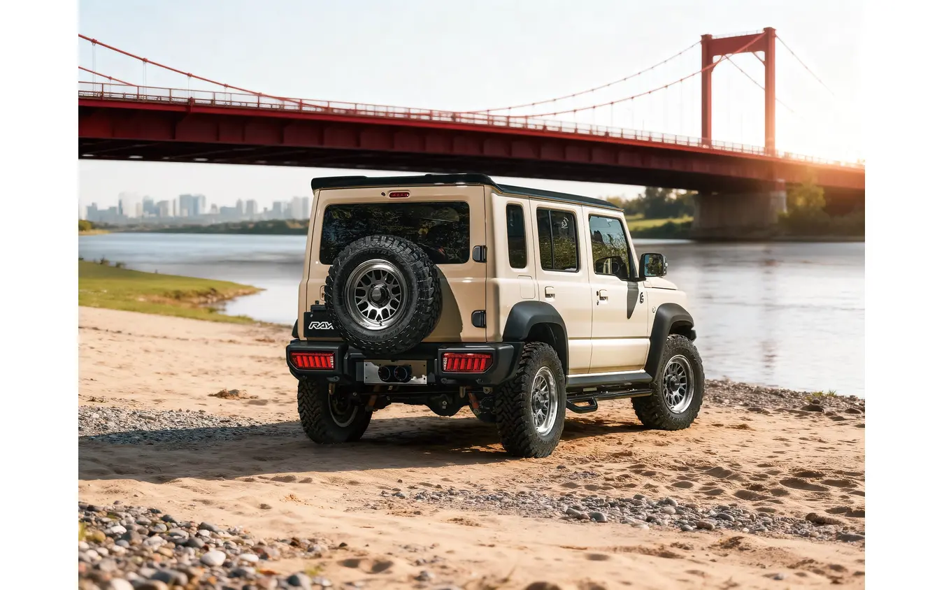 RAYS HOMURA 2X9L-RA（グレイスシルバー/リムDMC）× SUZUKI ジムニー ノマド