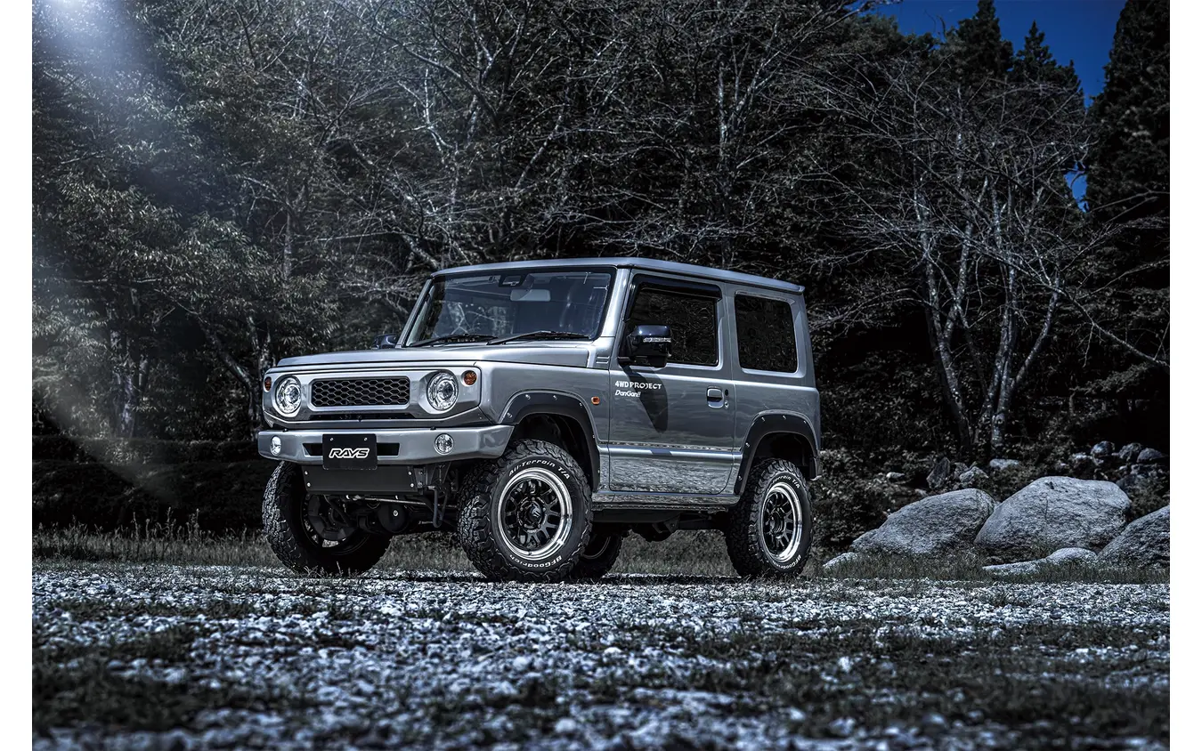 RAYS A-LAP-07X（ブラック/リムDC）× SUZUKI ジムニー