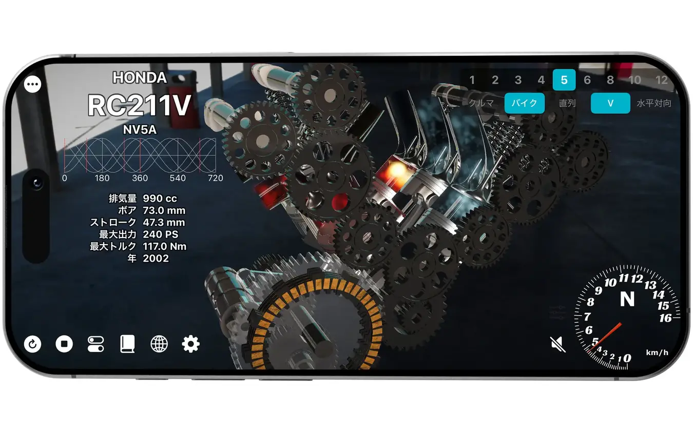 ホンダRC211VのV型5気筒