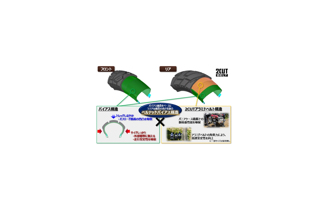 ベルテッドバイアス構造