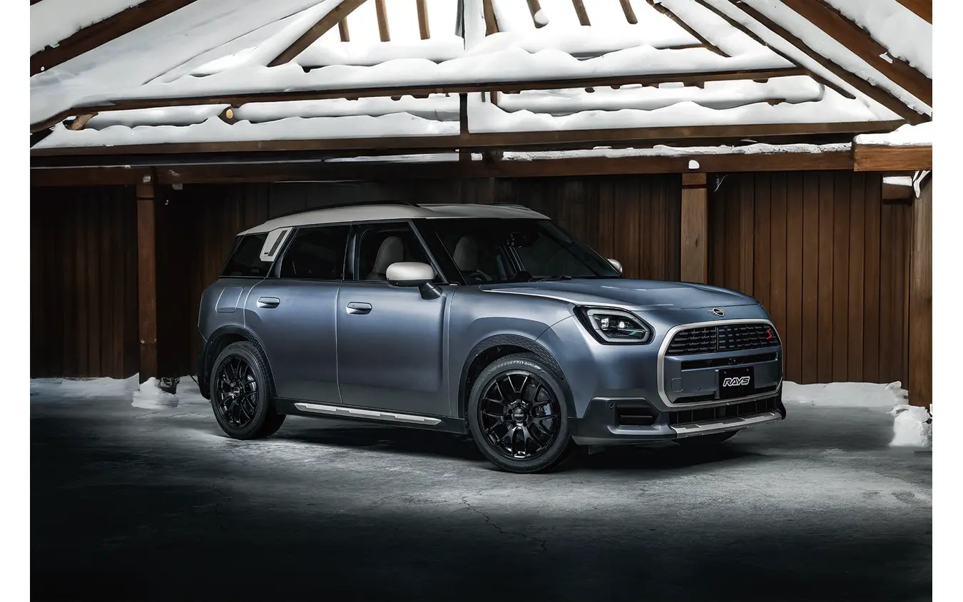 レイズ RSS HOMURA 2×7FA-C（グロッシーブラック）× MINI カントリーマン