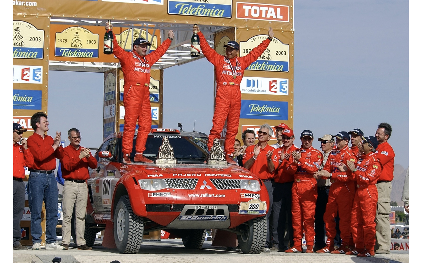 ダカール2003年、増岡優勝