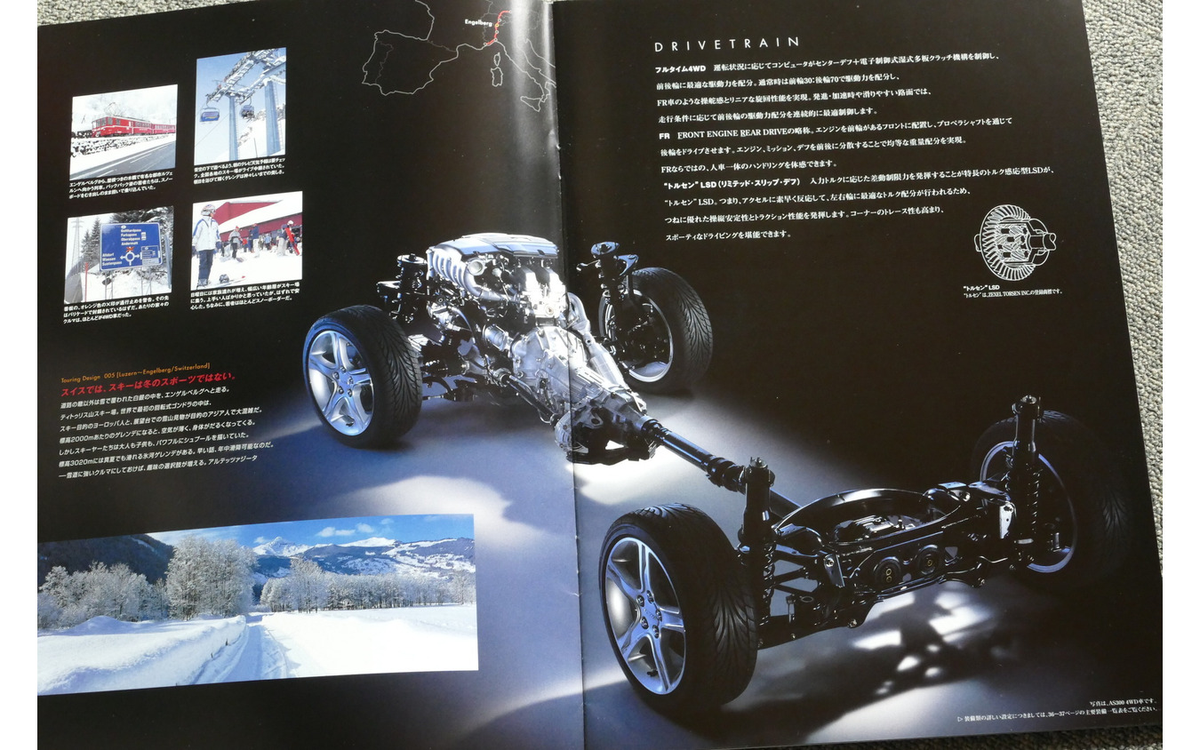 トヨタ・アルテッツァ 当時のカタログ