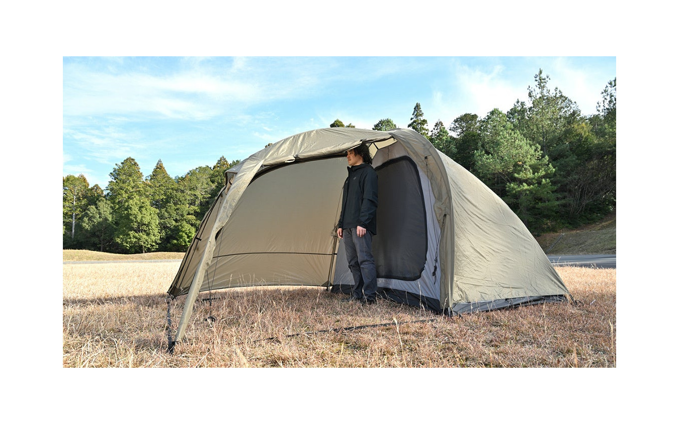 
            デュオキャンプに最適化した新型テント「マエヒロドームExtra」          