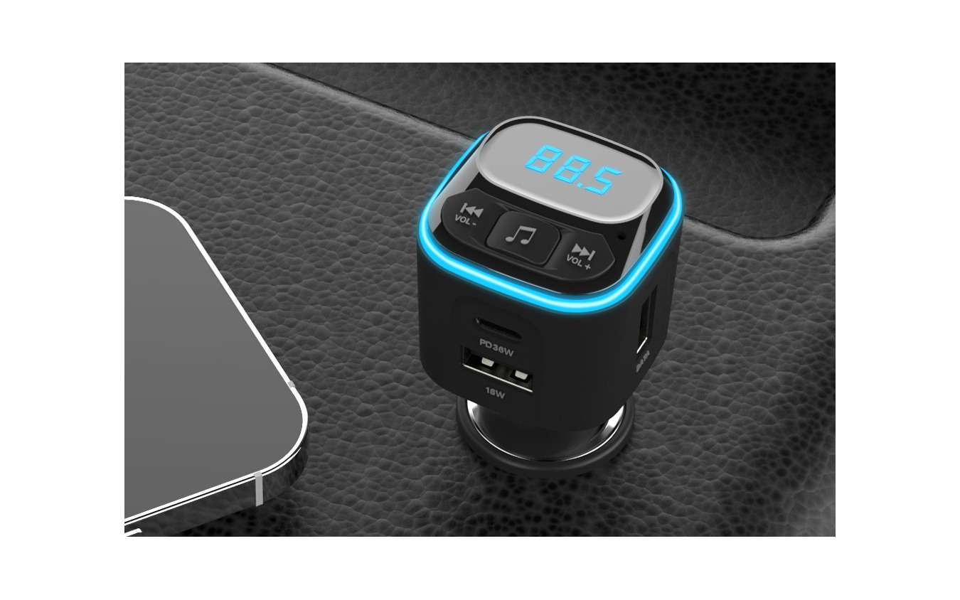 Kashimura・FMトランスミッター フルバンド USB2ポート（KD-271）