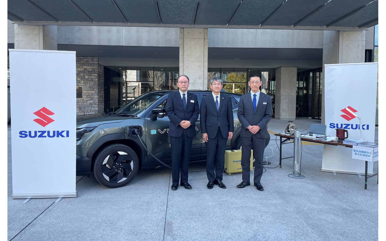 スズキ、スズキ自販高知が高知県高知市と災害時における電気自動車等の車両貸与等に関する協定を締結