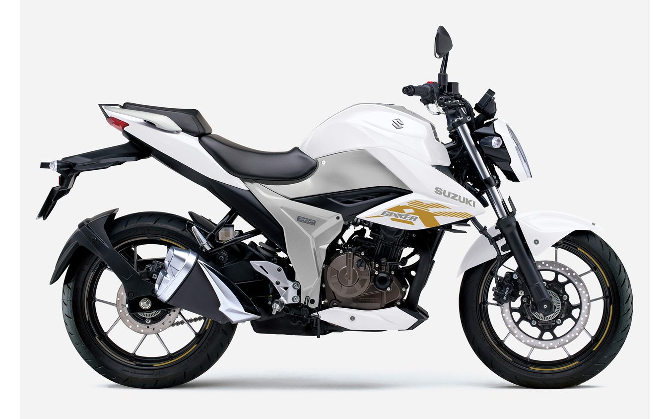 スズキ ジクサー250（パールグレッシャーホワイト/マットプラチナシルバーメタリック No.2）