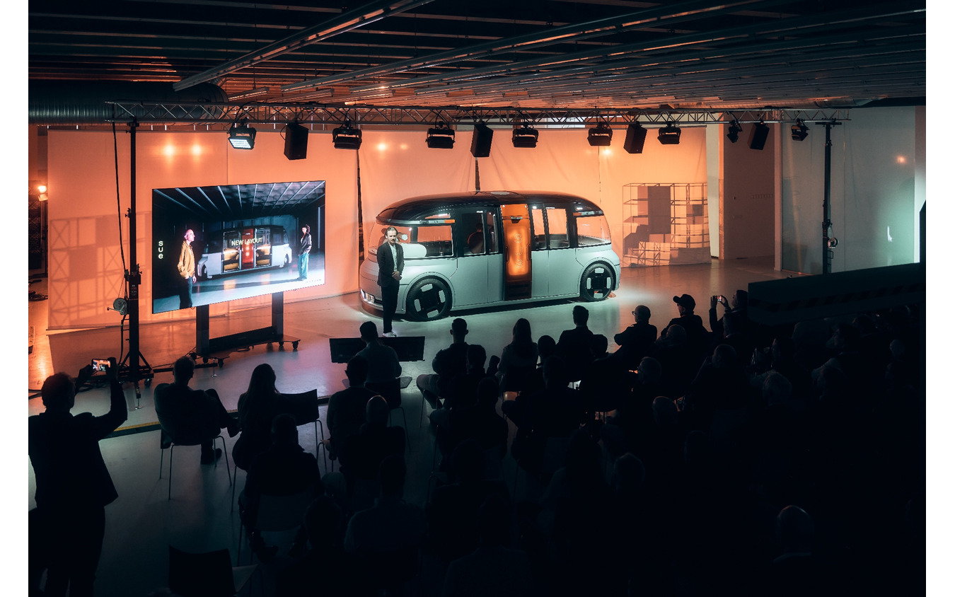 UEスタジオの自動運転電動シャトル「SUE(Self-driving Urban E-Shuttle)」