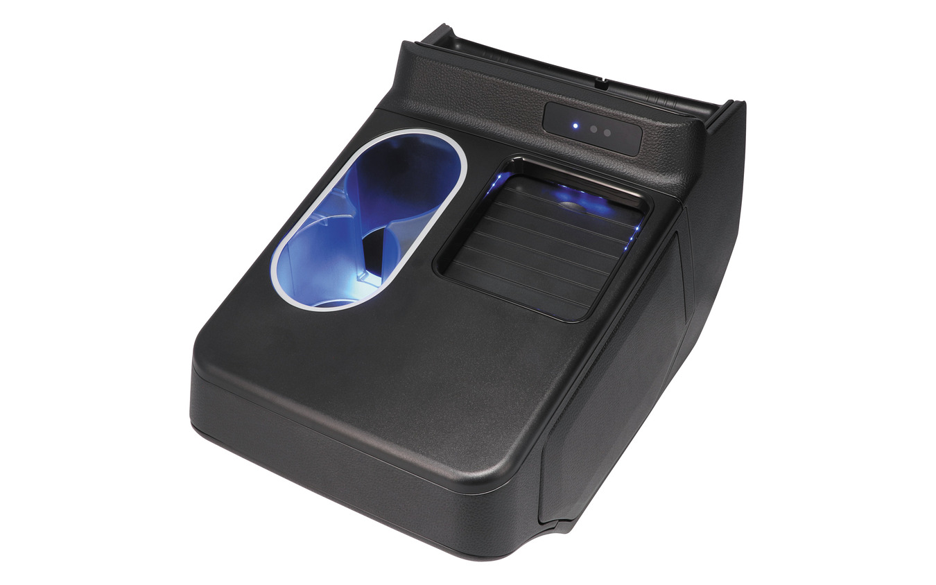 カーメイト「N-BOX専用コンソールボックス プラスイルミ」