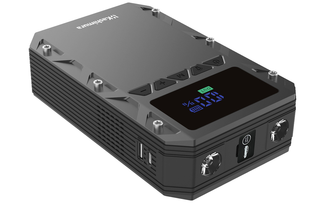 Kashimura・電動コンプレッサー付きジャンプスターター 6000mAh（KD-284）