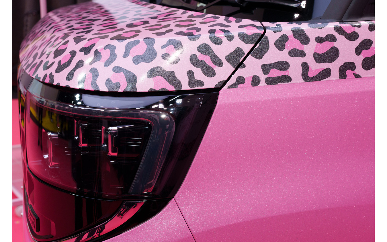 ルークスの仲里依紗こだわりの2トーンカラーラッピングカー