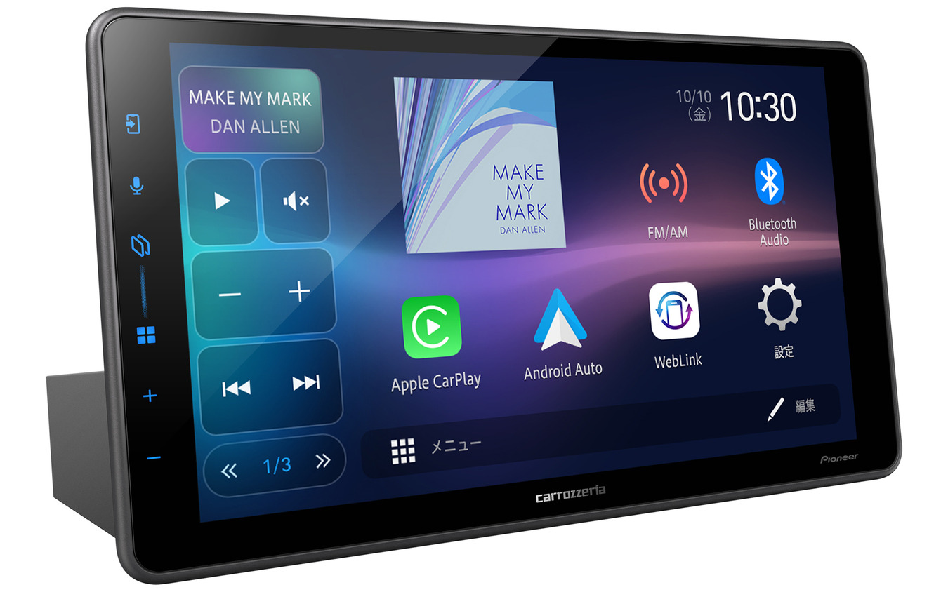 「ネットワークモード」に対応した「メインユニット」の一例（カロッツェリア・DMH-SF600）。