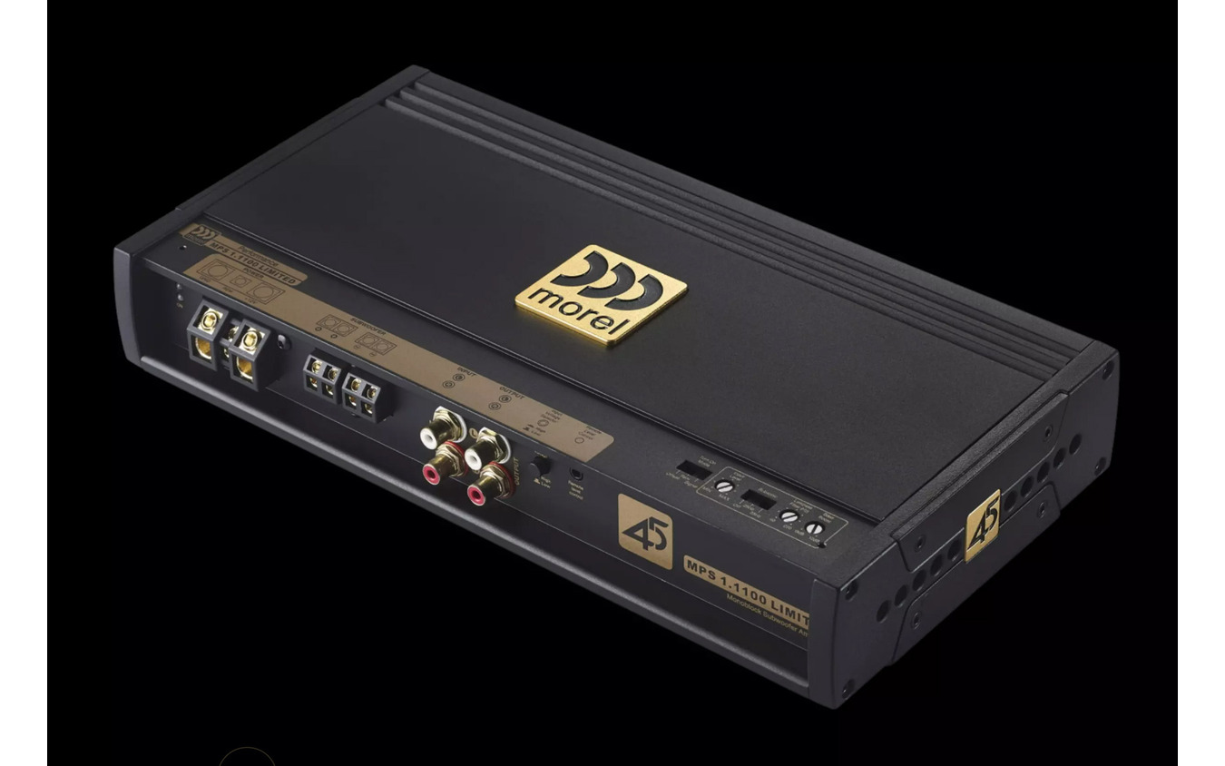 「外部パワーアンプ」の一例（モレル・MPS リミテッド シリーズ）。